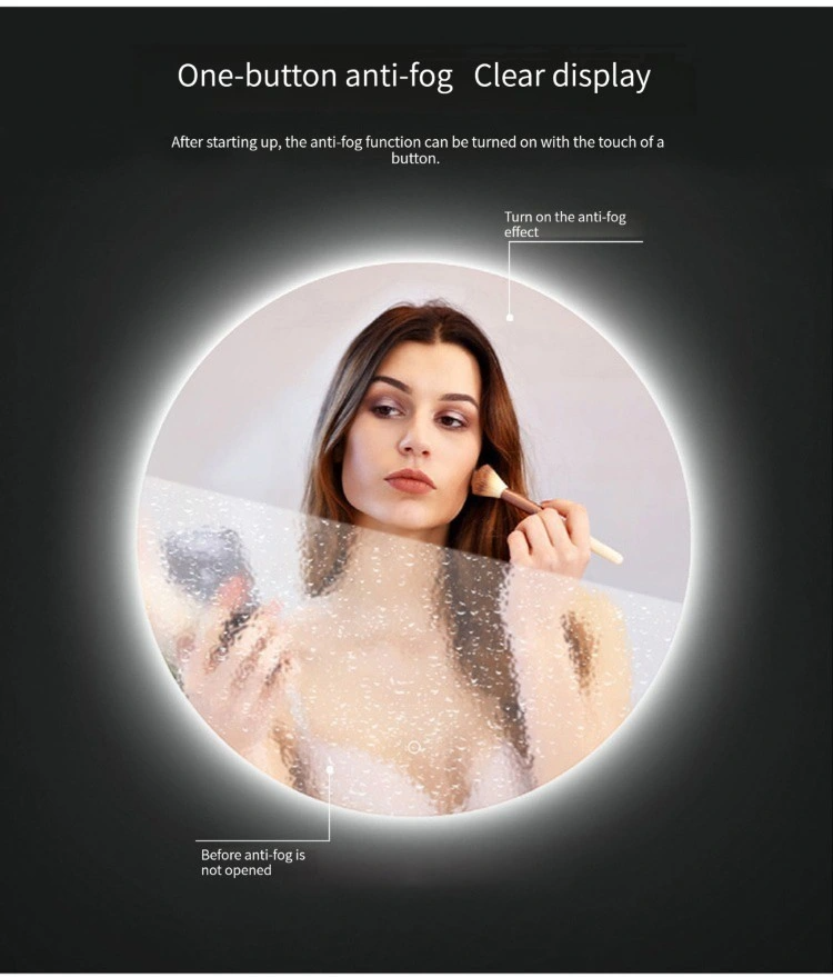 Китай Заводская цена Мебель для ванной Smart Front Light Туалетная стена Зеркало для проекта ванной комнаты отеля