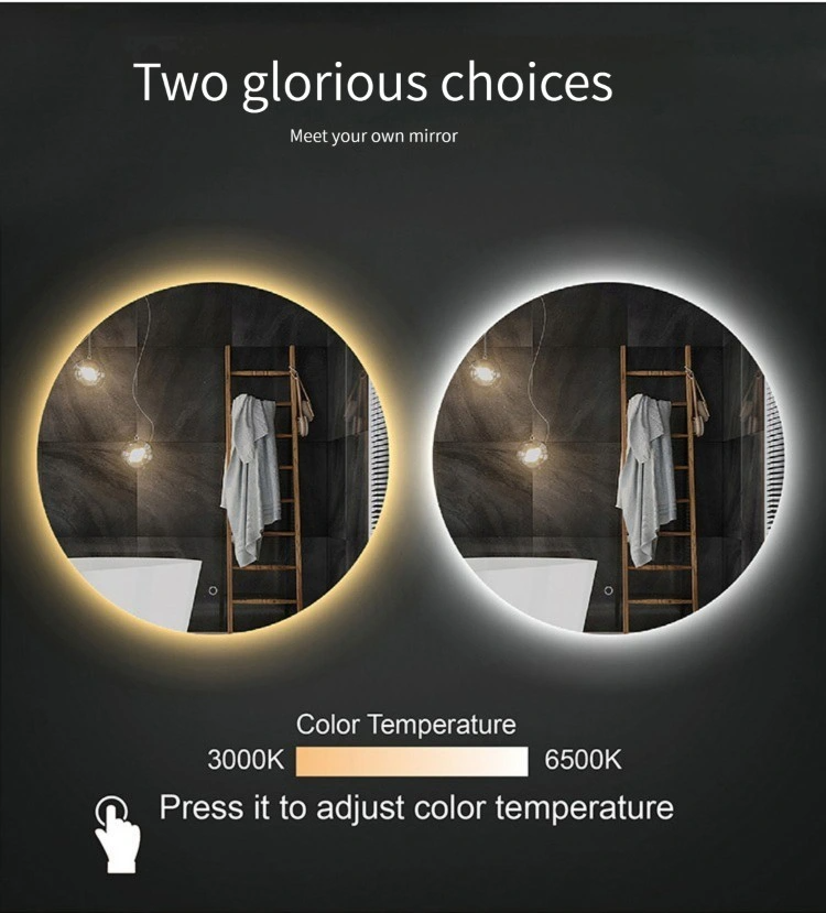 Китай Заводская цена Мебель для ванной Smart Front Light Туалетная стена Зеркало для проекта ванной комнаты отеля