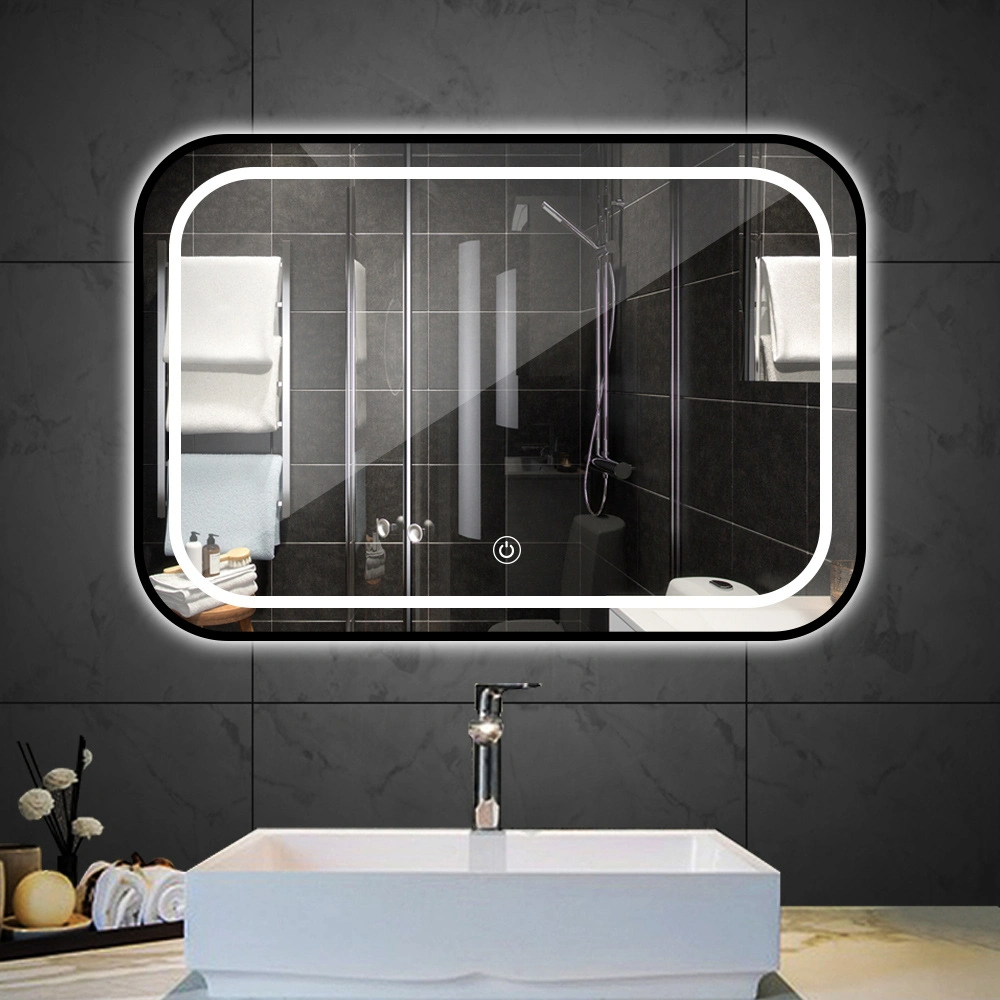 Зеркало для ванной со светодиодной подсветкой Demist Touch Mirror Ванная комната Светодиодное зеркало для ванной комнаты