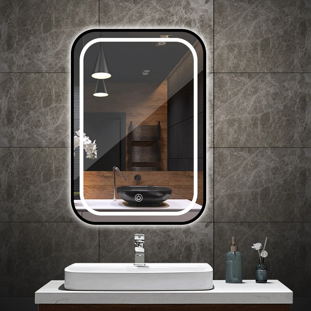 Зеркало для ванной со светодиодной подсветкой Demist Touch Mirror Ванная комната Светодиодное зеркало для ванной комнаты