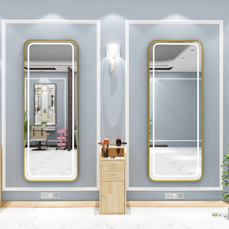 Настенный светодиодный салонный зеркальный светильник Smart Mirror Rectangle Defogger Dressing Оптовая Полноразмерное зеркало LED